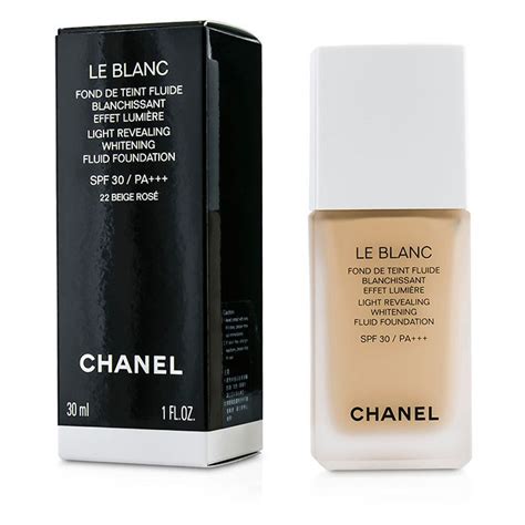 chanel le blanc light revealing whitening fluid foundation|chanel le blanc reviews.